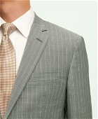 Brooks Brothers Men's Milano Fit Wool Pinstripe 1818 Suit | Grey