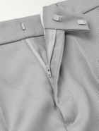 SECOND / LAYER - Primo Straight-Leg Checked Wool Trousers - Gray