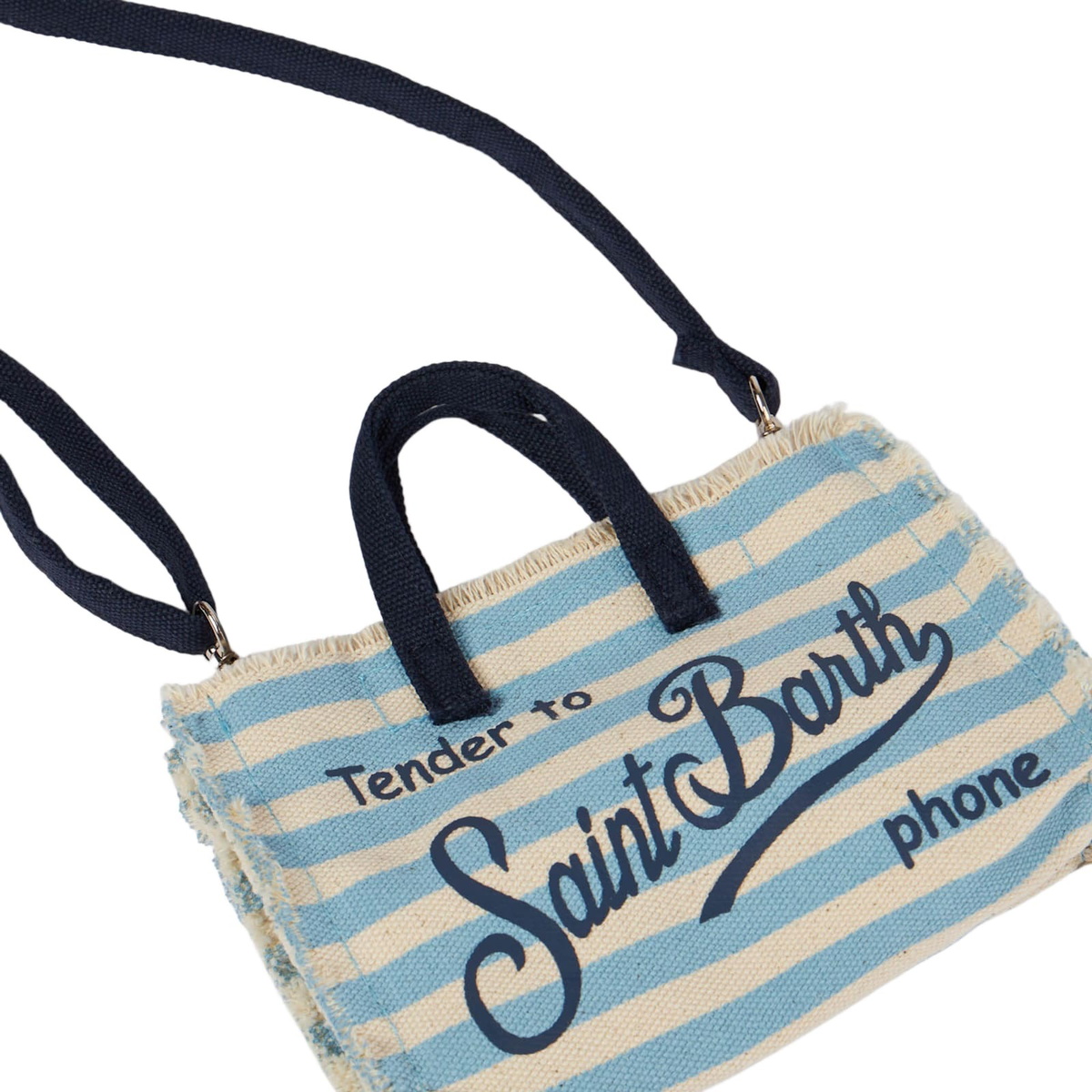 MC2 Saint Barth Phone Holder Bag With Striped Print
