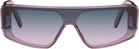 Rick Owens Purple Performa Sunglasses