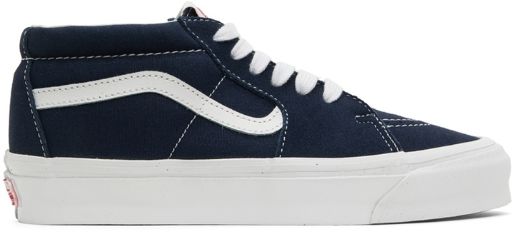 Photo: Vans Navy OG Sk8 Mid LX Sneakers