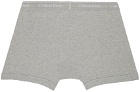 Calvin Klein Underwear Three-Pack Gray Boxer Briefs