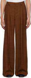 King & Tuckfield Brown Wide Leg Trousers