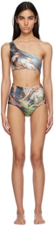Vivienne Westwood Multicolor Single-Shoulder Bikini