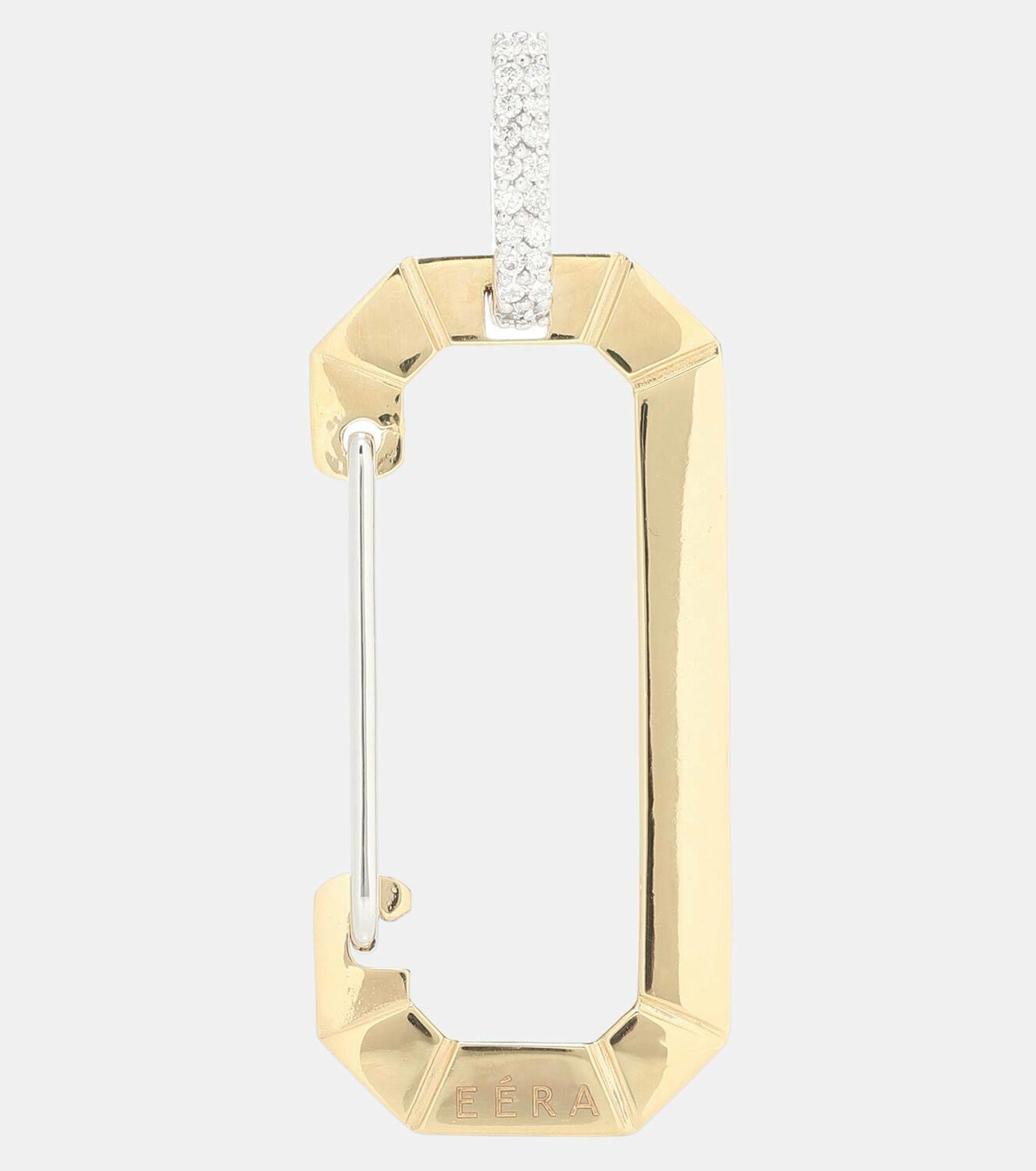 Eéra Chiara Big 18kt gold single earring with diamonds