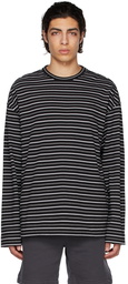 Juun.J Black Striped T-Shirt