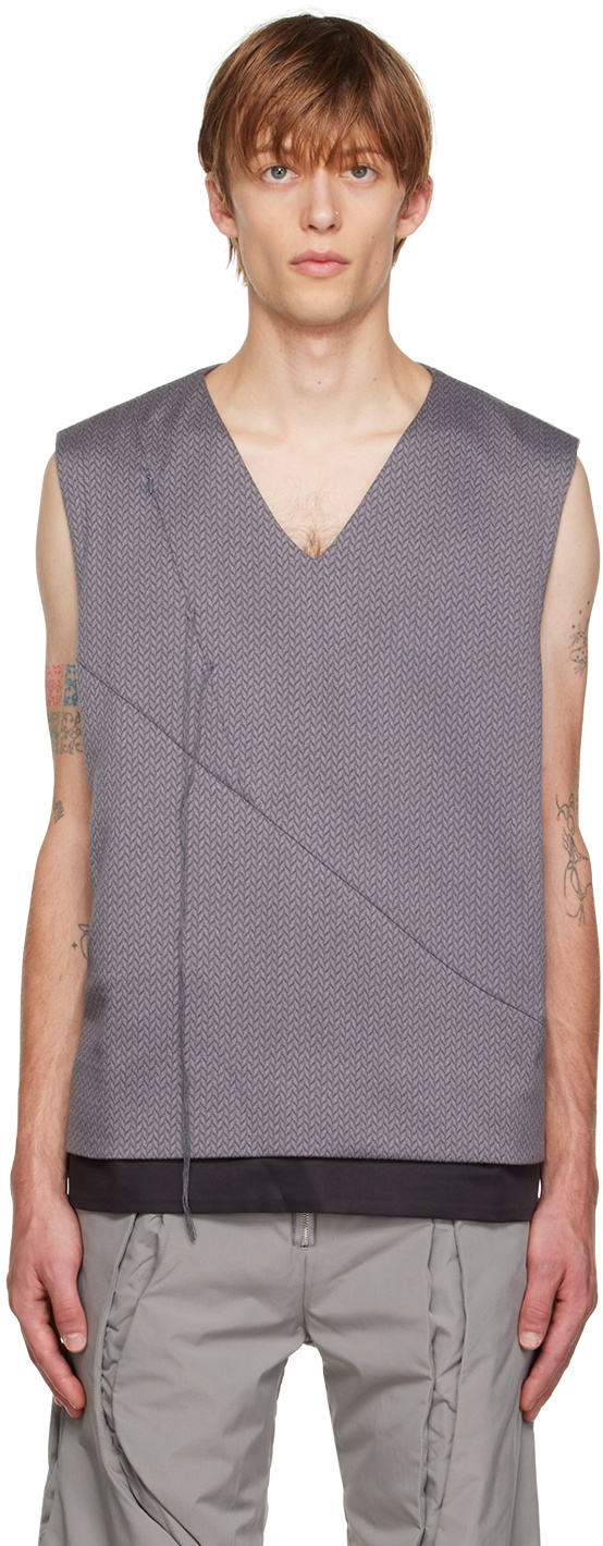 ænrmòus Gray 'Asynmetrical But Symmetrical' Vest