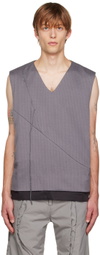 ænrmòus Gray 'Asynmetrical But Symmetrical' Vest