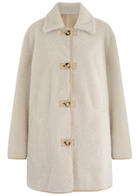 Arma Elina Reversible Shearling and Leather Jacket Ecru