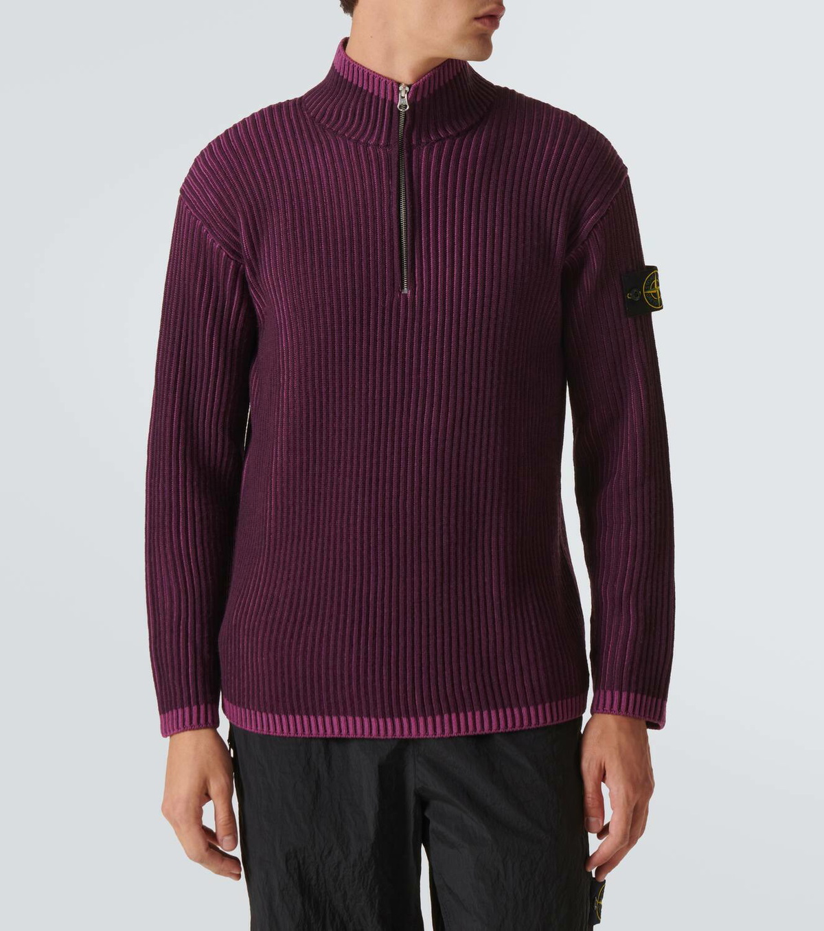 Stone Island Compass half-zip wool sweater Stone Island