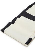 Toteme Logo-monogrammed Jersey Headband - Black And White - One Size