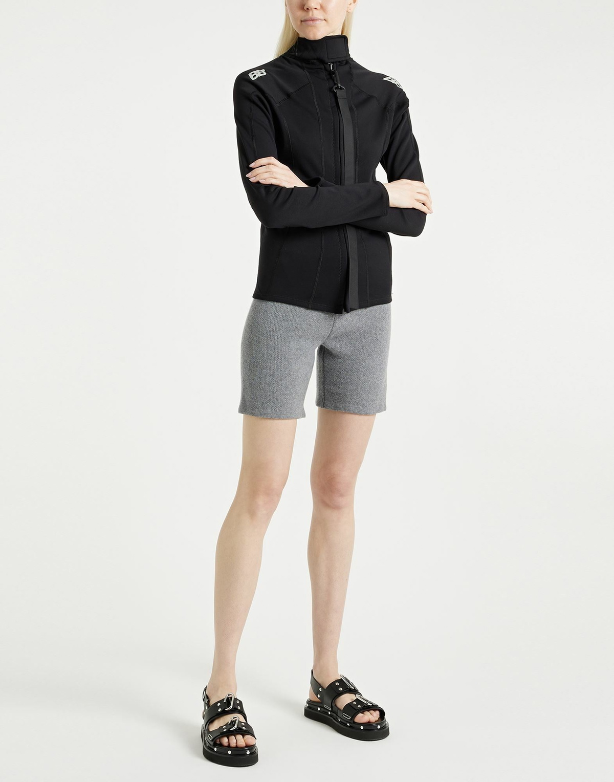 Magda Butrym Womens Shorts & Bermuda Shorts in Grey