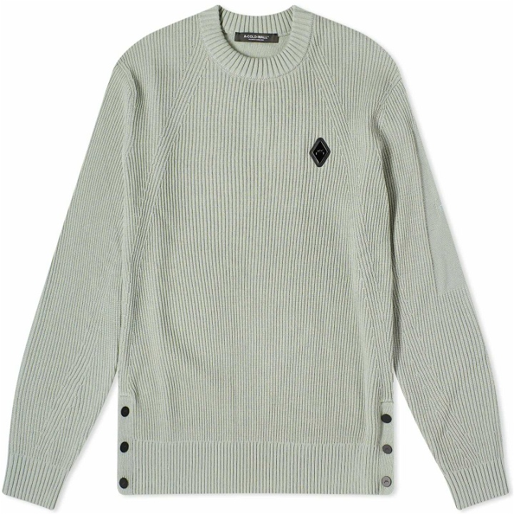Photo: A-COLD-WALL* Men's Fisherman Rib Knit Top in Light Grey