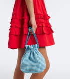 Ganni Bou checked pouch