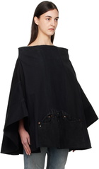 Bless Black Nº73 Sweaterponcho Vintage Denim Jacket