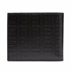 Givenchy Men's Embossed Logo Billfold Wallet in Black