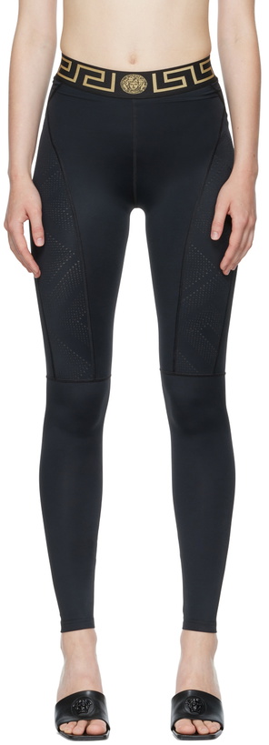 Photo: Versace Underwear Black Greca Sport Leggings