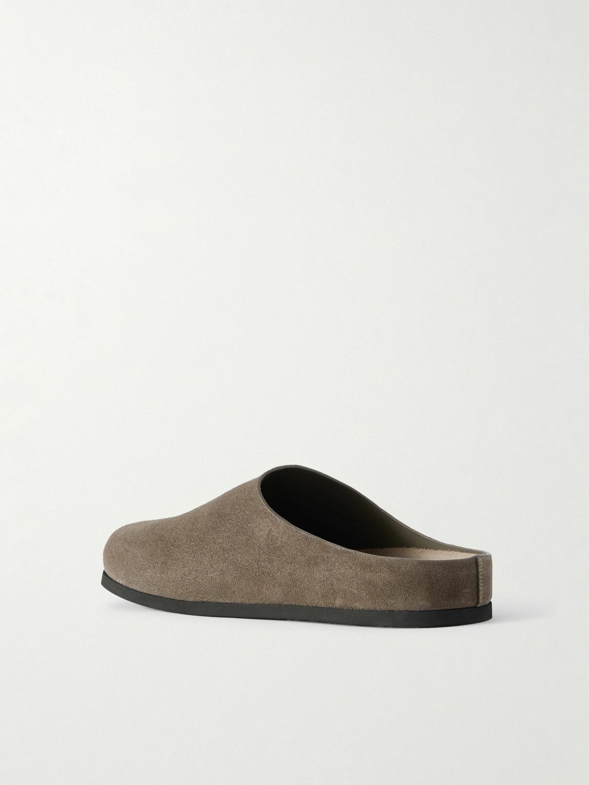 Common Projects - Logo-Debossed Suede Clogs - Brown