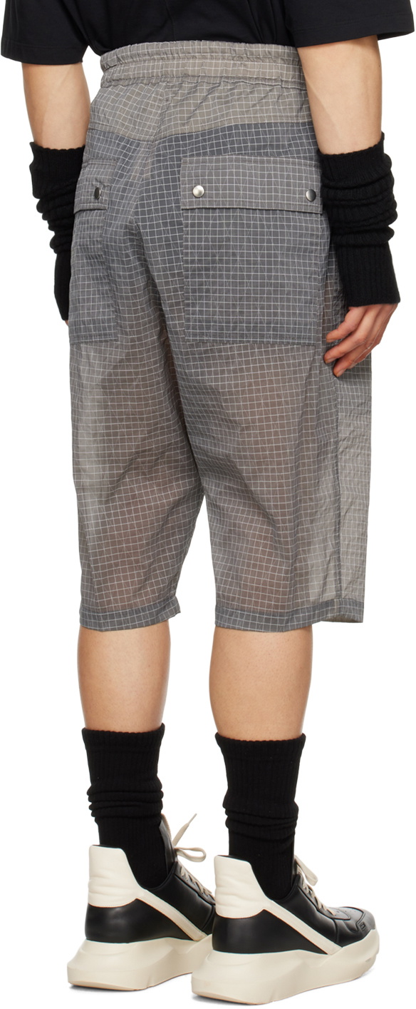 Rick Owens Gray Bela Pods Shorts Rick Owens