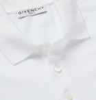 GIVENCHY - Logo-Detailed Cotton-Piqué Polo Shirt - White