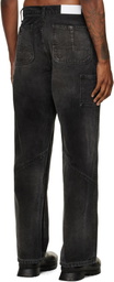 ALEXANDER DIGENOVA Black Underground Cargo Pants