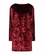 Manila Grace Womens Mini dress in Burgundy