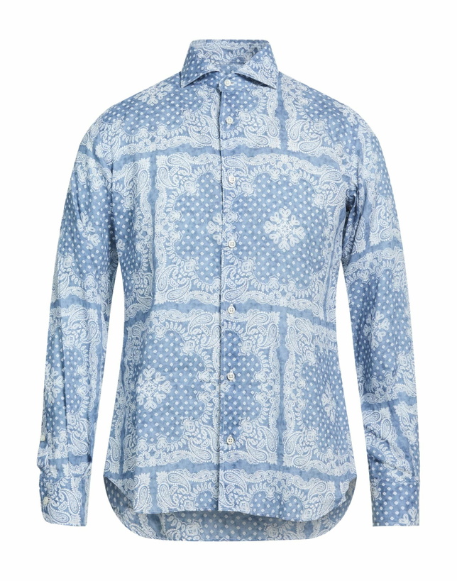Photo: Fedeli Mens Shirt Slate in Blue