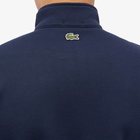 Lacoste Men's Robert Georges Core Half Zip Sweat in Navy