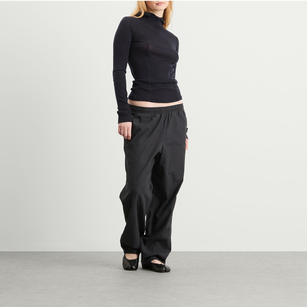 Baserange Women's Hanifa Wool Hoodie in Murano Navy