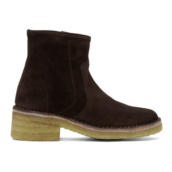 A.P.C. Brown Suede Armelle Boots