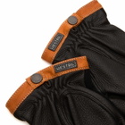 Hestra Men's Deerskin Wool Tricot Gloves in Black