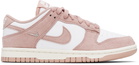 Nike Pink & White Dunk Low Sneakers