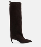 The Attico Lea 65 suede knee-high boots
