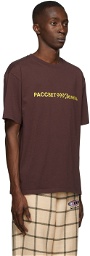 Rassvet Burgundy Logo T-Shirt