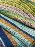The Elder Statesman - Striped Cashmere Blanket