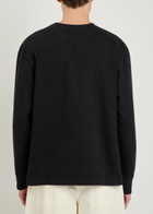 Studio Nicholson Round-neck Cotton Henley T-shirt Black