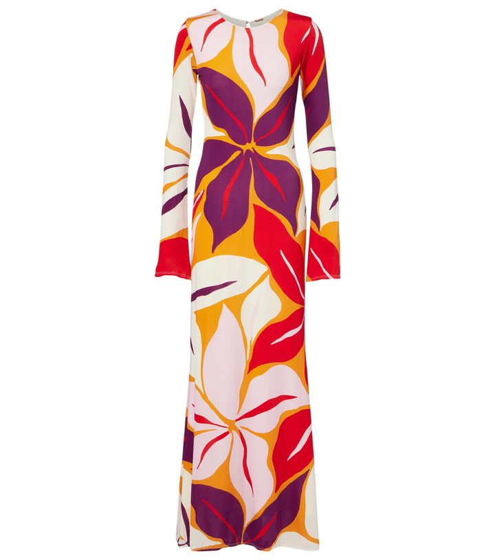 Photo: Cala de la Cruz Amay floral jersey maxi dress