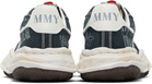 Maison MIHARA YASUHIRO Black Blakey OG Sole Graffiti Printed Canvas Sneakers