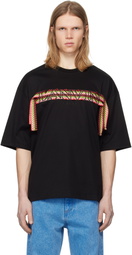 Lanvin Black Curb Lace Oversized T-Shirt