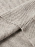 Marant - Bryson Ribbed Alpaca-Blend Half-Zip Sweater - Gray