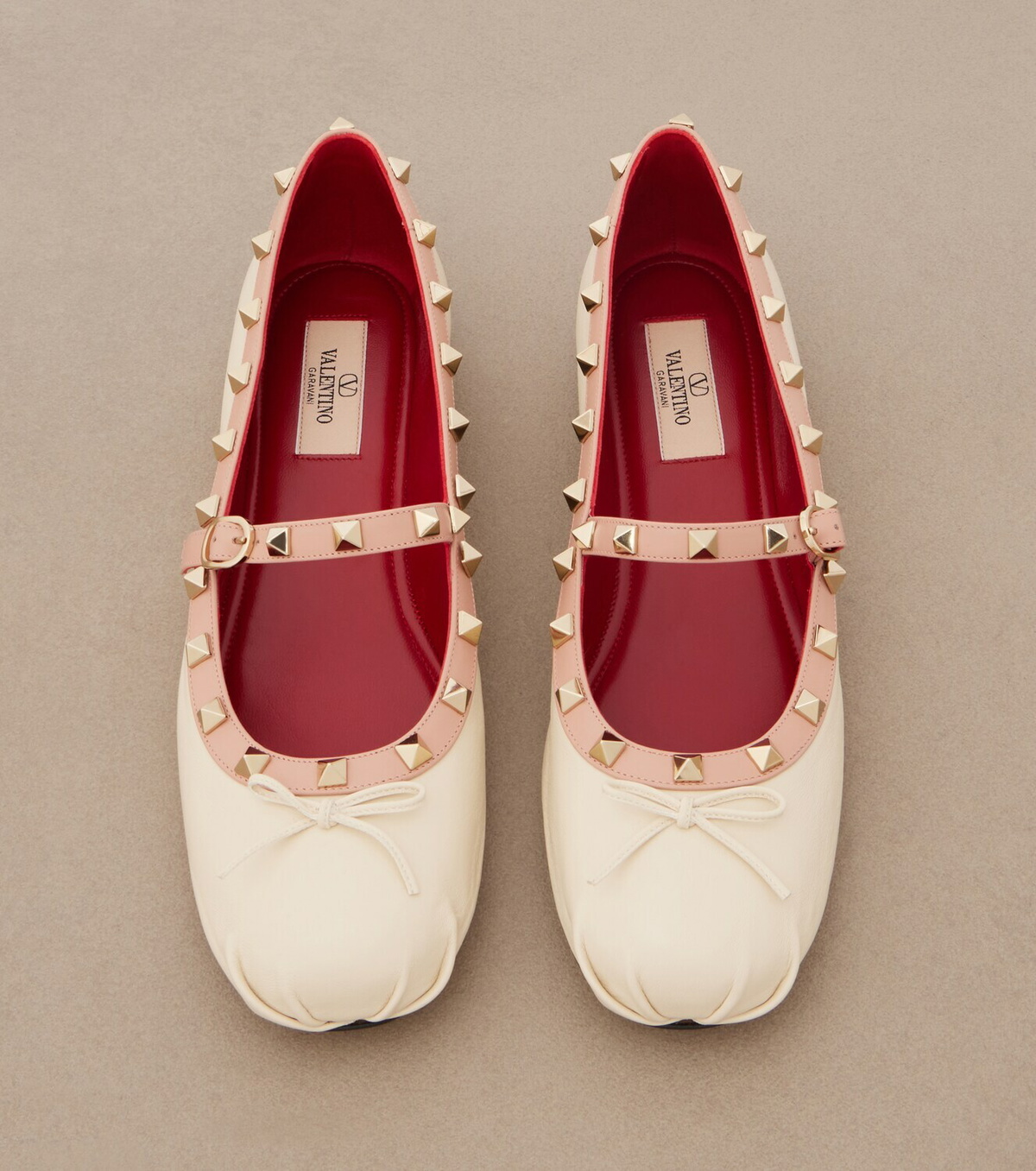 Valentino Garavani Rockstud leather Mary Jane flats
