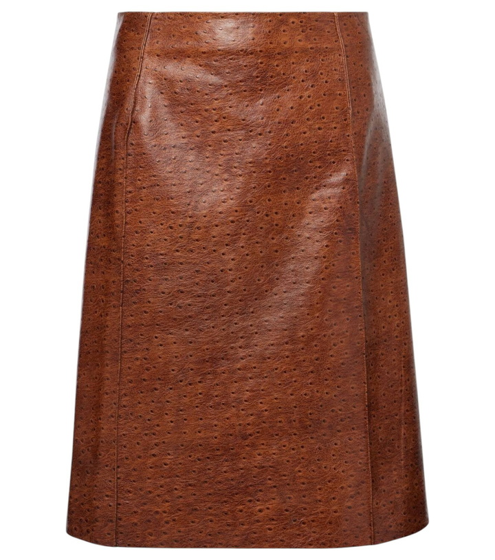 Photo: Jacques Wei Leather miniskirt