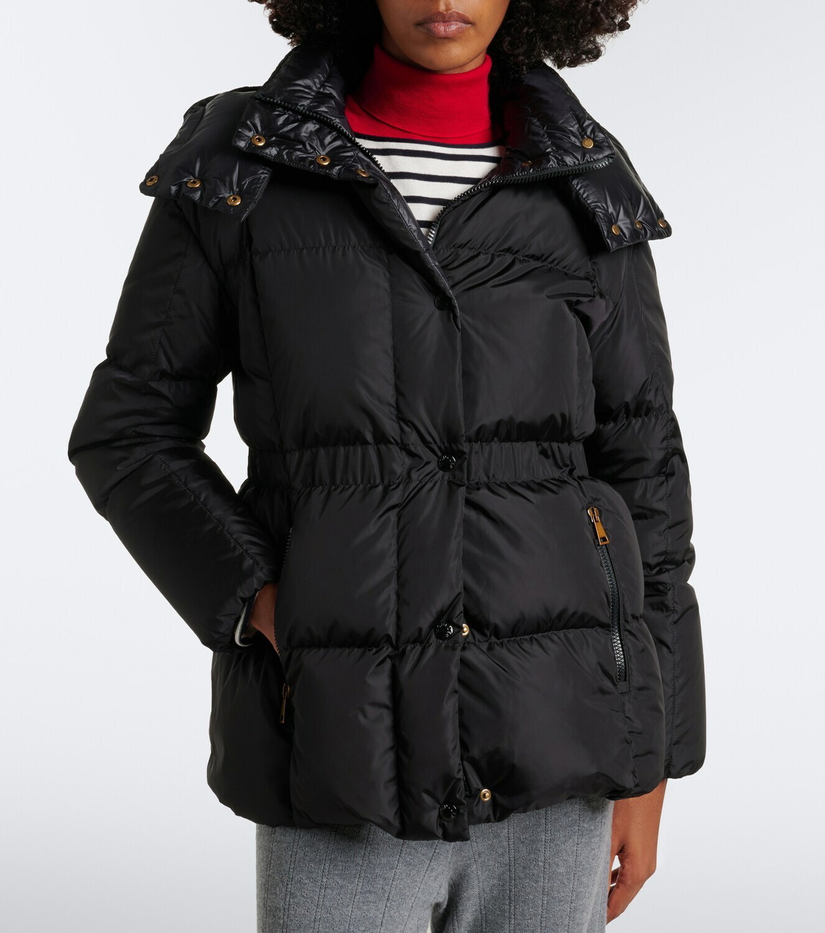 Moncler Agneux hooded padded-down jacket