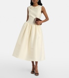 Self-Portrait Taffeta midi dress