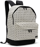 BAO BAO ISSEY MIYAKE White Daypack Metallic Backpack