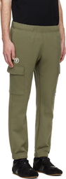 AAPE by A Bathing Ape Khaki 'AAPENOW' Moonface Cargo Sweatpants