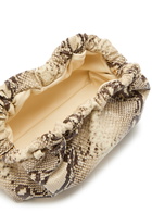 Mansur Gavriel Cloud Mini Python-print Leather Clutch - Beige - One Size