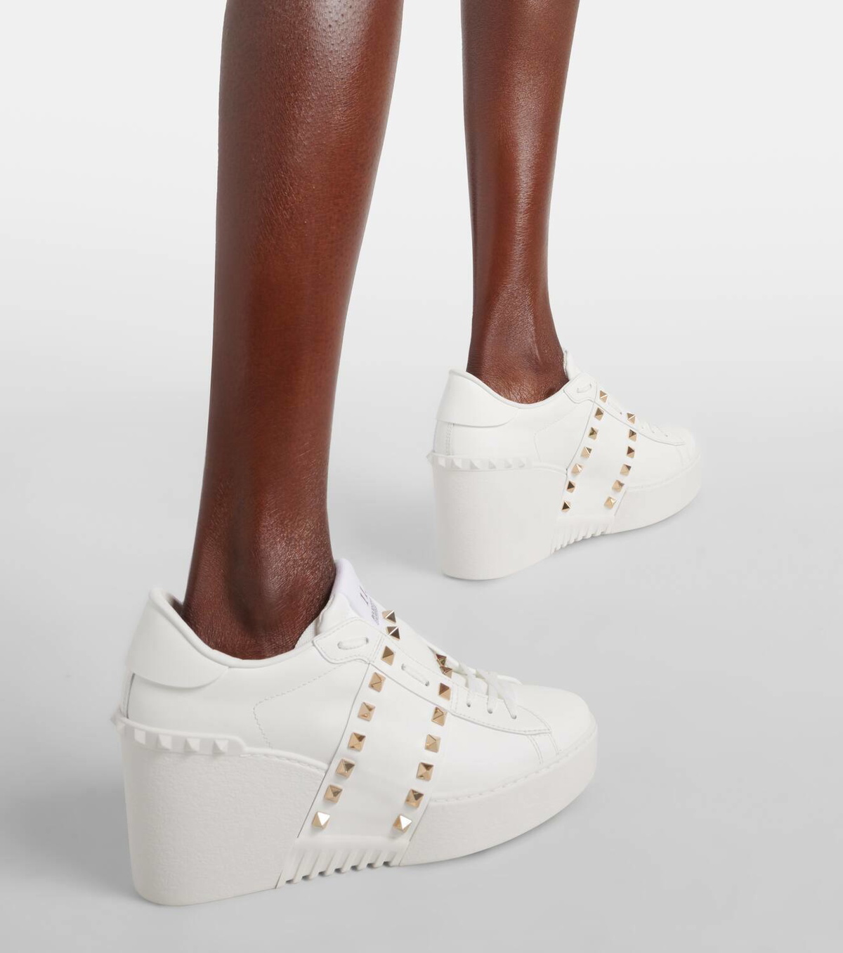 Valentino Garavani Open Disco leather wedge sneakers