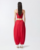 Pinko Lightweight Balloon Trousers With Drawstring Salsa Red