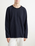 Folk - Striped Cotton T-Shirt - Black